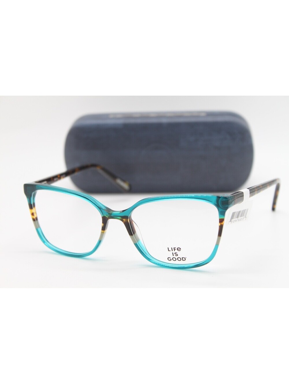 NEW LIFE IS GOOD WRENLEY (TEAL) TEL AUTHENTIC EYEGLASSES W/CASE 53-16